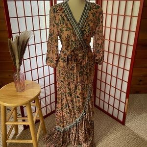 Anthropologie Farm Rio Clara Wrap Dress